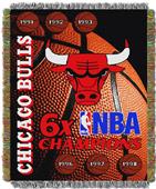 Northwest NBA Bulls Commemorative Taprestry Throw Northwest NBA Bulls Commemorative Taprestry Throw