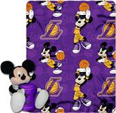 NBA Lakers Disney Mickey Hugger & Fleece Throw NBA Lakers Disney Mickey Hugger & Fleece Throw