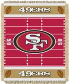 Northwest NFL 49ers Field Baby Woven Throw Northwest NFL 49ers Field Baby Woven Throw