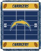 Northwest NFL Chargers Field Baby Woven Throw Northwest NFL Chargers Field Baby Woven Throw