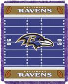 Northwest NFL Ravens Field Baby Woven Throw Northwest NFL Ravens Field Baby Woven Throw