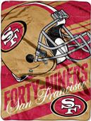 Northwest NFL 49ers Deep Slant Micro Raschel Throw Northwest NFL 49ers Deep Slant Micro Raschel Throw