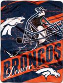 Northwest NFL Bronco Deep Slant Raschel Throw Northwest NFL Bronco Deep Slant Raschel Throw