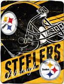 Northwest NFL Steelers Deep Slant Raschel Throw Northwest NFL Steelers Deep Slant Raschel Throw