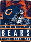 Northwest NFL Bears Stacked Silk Touch Throw Northwest NFL Bears Stacked Silk Touch Throw