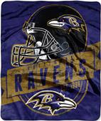 Northwest NFL Ravens Grand Stand Raschel Throw Northwest NFL Ravens Grand Stand Raschel Throw
