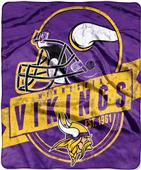 Northwest NFL Vikings Grand Stand Raschel Throw Northwest NFL Vikings Grand Stand Raschel Throw