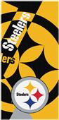 Northwest NFL Steelers Puzzle Oversize Beach Towel Northwest NFL Steelers Puzzle Oversize Beach Towel