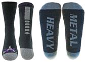 Wright Avenue Heavy Metal Novelty Cotton Crew Sock Wright Avenue Heavy Metal Novelty Cotton Crew Sock