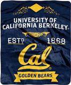 NCAA Cal Berkeley Label Raschel Throw NCAA Cal Berkeley Label Raschel Throw