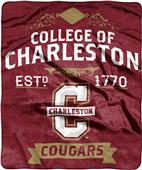 NCAA Charleston College Label Raschel Throw NCAA Charleston College Label Raschel Throw