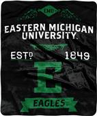 NCAA Eastern Michigan Label Raschel Throw NCAA Eastern Michigan Label Raschel Throw