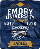 NCAA Emory Label Raschel Throw NCAA Emory Label Raschel Throw