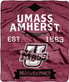 NCAA Massachusetts Label Raschel Throw NCAA Massachusetts Label Raschel Throw