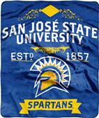 NCAA San Jose State Label Raschel Throw NCAA San Jose State Label Raschel Throw
