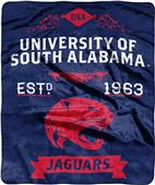 NCAA South Alabama Univ Label Raschel Throw NCAA South Alabama Univ Label Raschel Throw