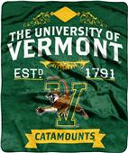 NCAA University of Vermont Label Raschel Throw NCAA University of Vermont Label Raschel Throw