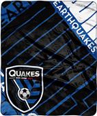 MLS San Jose Earthquake Scramble Raschel Throw MLS San Jose Earthquake Scramble Raschel Throw