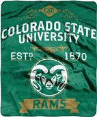 NCAA Colorado State Label Raschel Throw NCAA Colorado State Label Raschel Throw