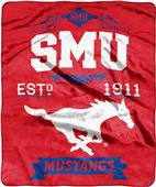 NCAA Southern Methodist Label Raschel Throw NCAA Southern Methodist Label Raschel Throw