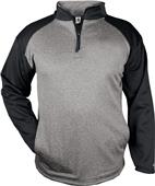 Badger Sport Adult Sport Heather Tonal 1/4 Zip Badger Sport Adult Sport Heather Tonal 1/4 Zip