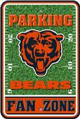 NFL Chicago Bears Plastic Parking Sign NFL Chicago Bears Plastic Parking Sign