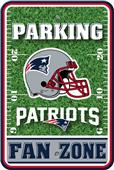 NFL New England Patriots Plastic Parking Sign NFL New England Patriots Plastic Parking Sign
