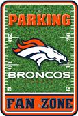 NFL Denver Broncos Plastic Parking Sign NFL Denver Broncos Plastic Parking Sign
