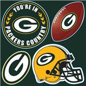 NFL Green Bay Packers 4 Piece Magnet Set NFL Green Bay Packers 4 Piece Magnet Set