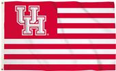 Collegiate Houston Stripes 3'x5' Flag w/Grommets Collegiate Houston Stripes 3'x5' Flag w/Grommets