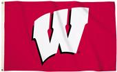 Collegiate Wisconsin 3'x5' Flag w/Grommet Collegiate Wisconsin 3'x5' Flag w/Grommet