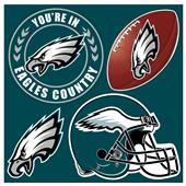 NFL Philadelphia Eagles 4 Piece Magnet Set NFL Philadelphia Eagles 4 Piece Magnet Set