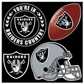 NFL Oakland Raiders 4 Piece Magnet Set NFL Oakland Raiders 4 Piece Magnet Set