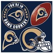 NFL Los Angeles Rams 4 Piece Magnet Set NFL Los Angeles Rams 4 Piece Magnet Set