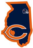 NFL Chicago Bears Home State Decal NFL Chicago Bears Home State Decal