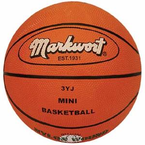 Markwort Mini Orange Size 3 Rubber Basketballs