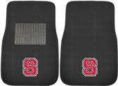 Fan Mats N. Carolina St. Embroidered Car Mat (set) Fan Mats N. Carolina St. Embroidered Car Mat (set)