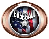 Hasty Award Halo Baseball Liberty Insert Medal Hasty Award Halo Baseball Liberty Insert Medal
