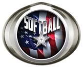 Hasty Award Halo Softball Liberty Insert Medal Hasty Award Halo Softball Liberty Insert Medal