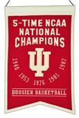 Winning Streak NCAA Indiana 5x Champs Banner Winning Streak NCAA Indiana 5x Champs Banner