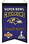 Winning Streak NFL Ravens Super Bowl Champs Banner Winning Streak NFL Ravens Super Bowl Champs Banner