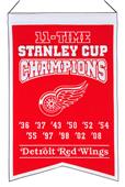 Winning Streak NHL Red Wings 11x Champions Banner Winning Streak NHL Red Wings 11x Champions Banner