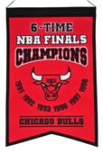 Winning Streak NBA Bulls 6x Champs Banner Winning Streak NBA Bulls 6x Champs Banner