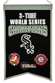 Winning Streak MLB White Sox 3x Champs Banner Winning Streak MLB White Sox 3x Champs Banner