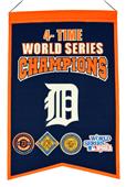 Winning Streak MLB Tigers 4x Champs Banner Winning Streak MLB Tigers 4x Champs Banner