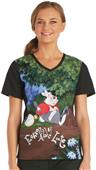 Cherokee Disney Women's V-Neck Scrub Top Cherokee Disney Women's V-Neck Scrub Top