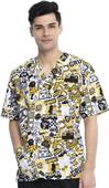 Cherokee Disney Unisex V-Neck Tunic Scrub Tops Cherokee Disney Unisex V-Neck Tunic Scrub Tops