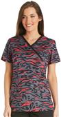 Cherokee Women's Mock Wrap Knit Scrub Top Cherokee Women's Mock Wrap Knit Scrub Top