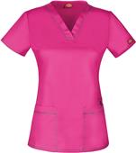 Dickies Women's Contemporary Fit V-Neck Scrub Top Dickies Women's Contemporary Fit V-Neck Scrub Top
