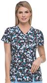 Dickies Women's Contemporary Fit V-Neck Scrub Tops Dickies Women's Contemporary Fit V-Neck Scrub Tops